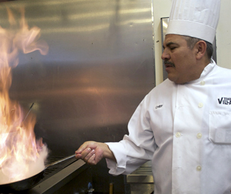 Chef Alfredo at The Village Bistro Restaurant