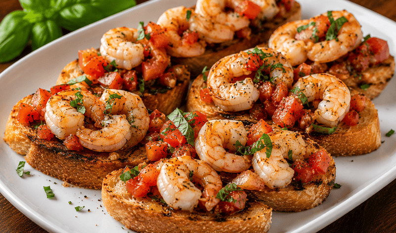 SHRIMP BRUSCHETTA